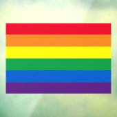 Rainboogstrepen kleuren Lgbt gay flag Raamsticker (Vel 3)