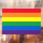 Rainboogstrepen kleuren Lgbt gay flag Raamsticker (Vel 2)
