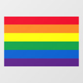 Rainboogstrepen kleuren Lgbt gay flag Raamsticker (Vel)