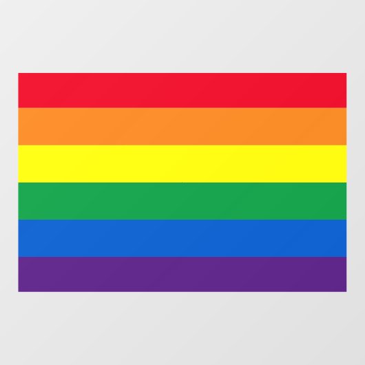 Rainboogstrepen kleuren Lgbt gay flag Raamsticker (Vel)