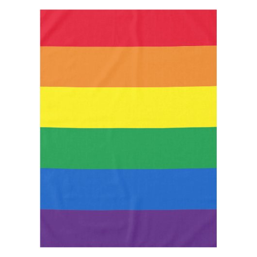 Rainboogstrepen kleuren Lgbt gay flag Tafelkleed (Voorkant)