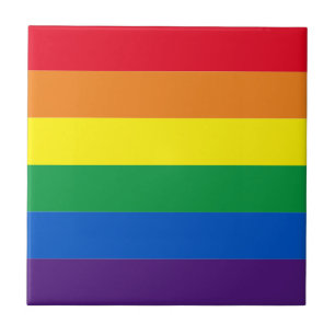 Rainboogstrepen kleuren Lgbt gay flag Tegeltje
