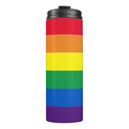 Rainboogstrepen kleuren Lgbt gay flag Thermosbeker