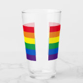 Rainboogstrepen kleuren Lgbt Lgbtq homovlag Glas (Links)