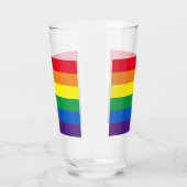 Rainboogstrepen kleuren Lgbt Lgbtq homovlag Glas (Rechts)
