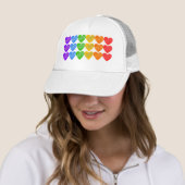 Rainboogstring met sterren trucker pet (In situ)