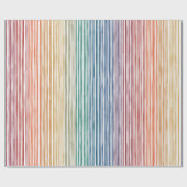 Rainboogstripe Waterverf van verpakkingspapier Cadeaupapier (Vlak)