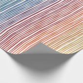 Rainboogstripe Waterverf van verpakkingspapier Cadeaupapier (Hoek)
