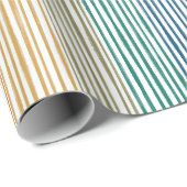 Rainboogstripe Waterverf van verpakkingspapier Cadeaupapier (Rol Hoek)