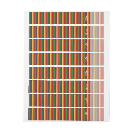 Rainboogstrips BEWAREN CALM EN Uw Creatieve tekst (Vel)