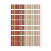 Rainboogstrips BEWAREN CALM EN Uw Creatieve tekst Adreslabel Wikkel (Vel)