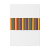 Rainboogstrips BEWAREN CALM EN Uw Creatieve tekst Uitnodigingen Wikkel (Achterkant Voorbeeld)