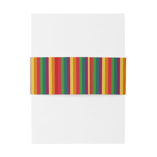 Rainboogstrips BEWAREN CALM EN Uw Creatieve tekst Uitnodigingen Wikkel (Achterkant Voorbeeld)