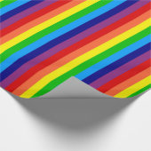 Rainboogstrips Gift Wrap Cadeaupapier (Hoek)