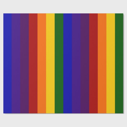 Rainboogstrips Gift Wrap Cadeaupapier (Vlak)