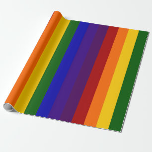 Rainboogstrips Gift Wrap Cadeaupapier