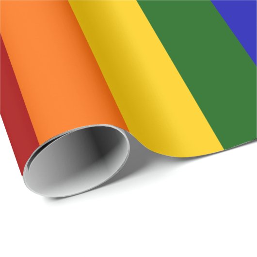 Rainboogstrips Gift Wrap Cadeaupapier (Rol Hoek)