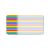 Rainboogstrips Patroon. Etiket (Voorkant)