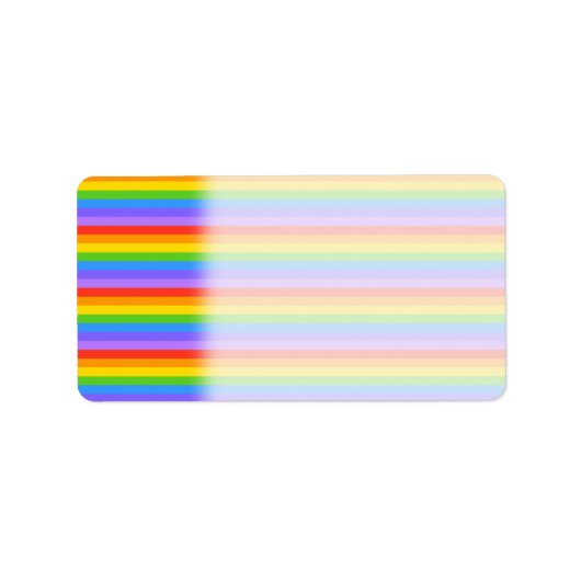 Rainboogstrips Patroon. Etiket (Voorkant)