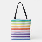 Rainboogstrips Tote Bag (Achterkant)