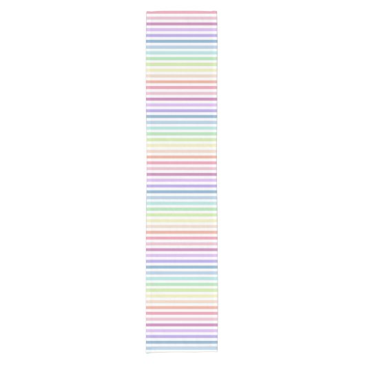 Rainboogstrips voor paaspasta korte tafelloper (Voorkant)