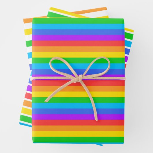 Rainboogstrips voor papier inpakpapier vel (In situ)