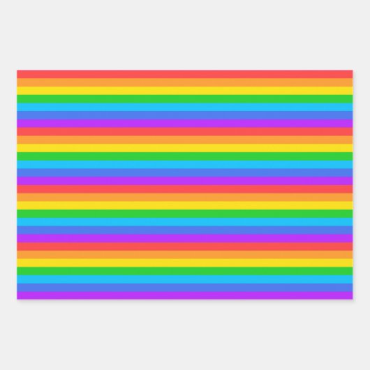 Rainboogstrips voor papier inpakpapier vel (Voorkant)