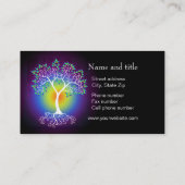 Rainboogstructuur van leven Verbind met uw klant Visitekaartje (Achterkant)