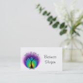 Rainboogstructuur van leven Verbind met uw klant Visitekaartje (Staand voorkant)