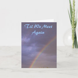 Rainboogsympathie Til we ontmoeten elkaar weer Feestdagen Kaart