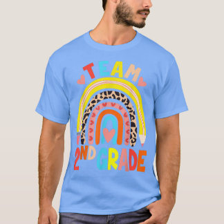 Rainboogteam 2e graad terug naar schoolleer t-shirt