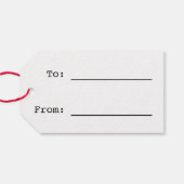 Rainboogtekst "MERRY CHRISTMAS!" + kerstboom Cadeaulabel (Achterkant Horizontaal)