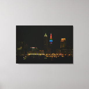 Rainboogtower, Cleveland Ohio Canvas Print