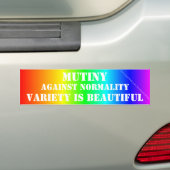 Rainboogvariëteit is prachtig bumpersticker (Op auto)
