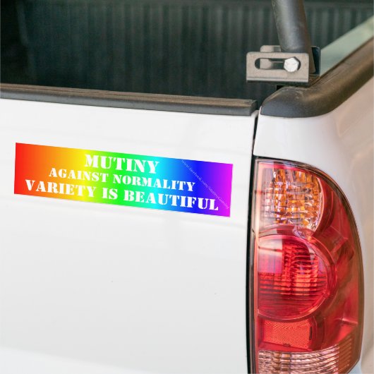 Rainboogvariëteit is prachtig bumpersticker (Op Truck)