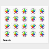 Rainboogventiel Goed geklaarde Stickers (Vel)