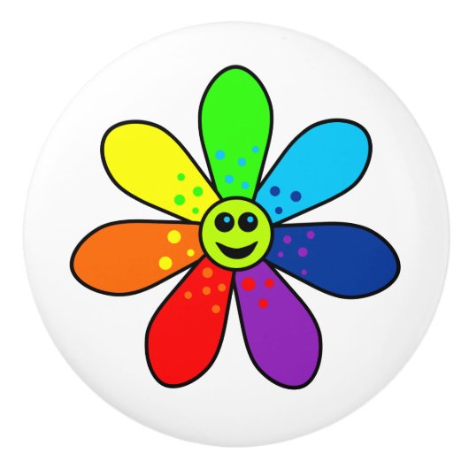 Rainboogventilator keramische knop (Voorkant)