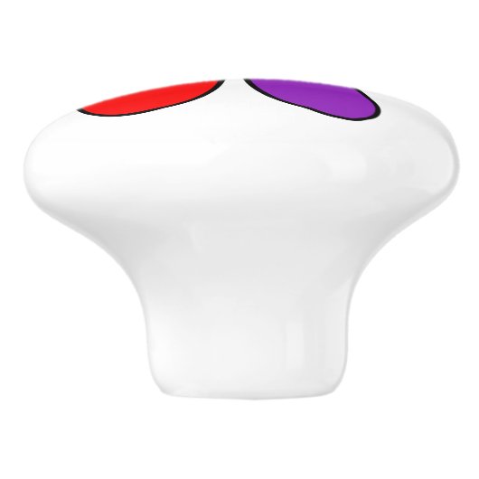 Rainboogventilator keramische knop (Zijkant)