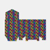 Rainboogventilator van het levenspatroon bedankdoosjes (Uitgevouwen)