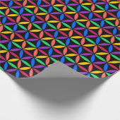 Rainboogventilator van het levenspatroon cadeaupapier (Hoek)