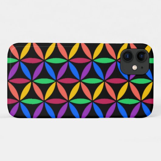 Rainboogventilator van het levenspatroon Case-Mate iPhone case (Achterkant (horizontaal))