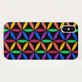 Rainboogventilator van het levenspatroon Case-Mate iPhone case (Achterkant (horizontaal))