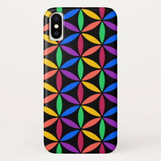 Rainboogventilator van het levenspatroon Case-Mate iPhone case (Achterkant)