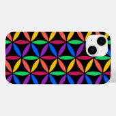 Rainboogventilator van het levenspatroon Case-Mate iPhone case (Achterkant (horizontaal))