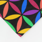 Rainboogventilator van het levenspatroon fleece deken (Hoek)