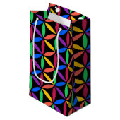 Rainboogventilator van het levenspatroon klein cadeauzakje (Voorkant Gekanteld)