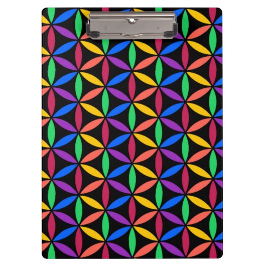 Rainboogventilator van het levenspatroon klembord (Voorkant)