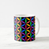 Rainboogventilator van het levenspatroon koffiemok (Voorkant rechts)