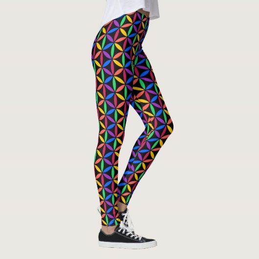 Rainboogventilator van het levenspatroon leggings (Rechts)