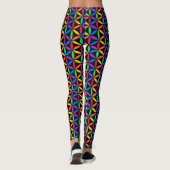 Rainboogventilator van het levenspatroon leggings (Achterkant)